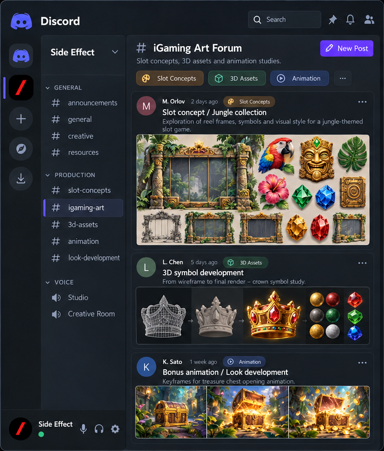 Discord — iGaming art forum